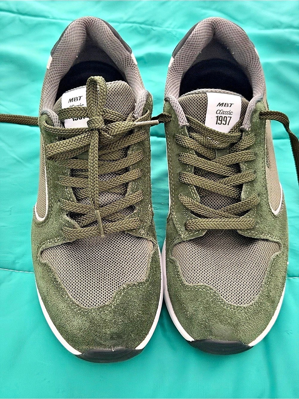 MBT Classic 1997 Green & Gray Sneakers US 7.5